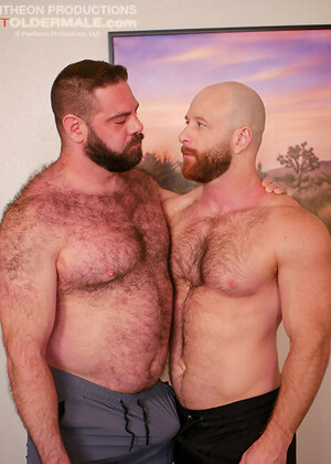 Dads Collab: Super hot and hairy hunks Brody Meyer and Teddy Hunter get together at the collab convention and fuck each other crazy